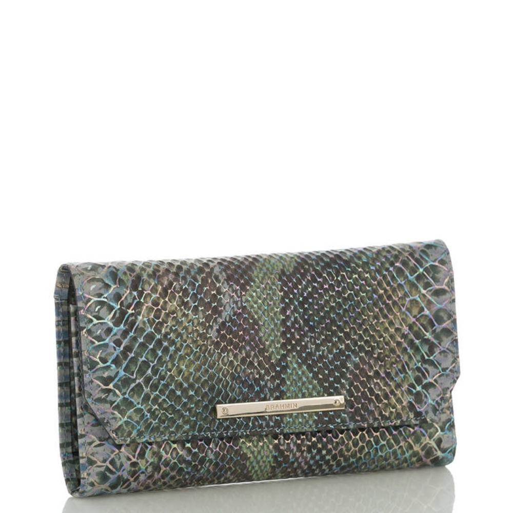 Brahmin Moonstone Seville Soft Checkbook Wallet